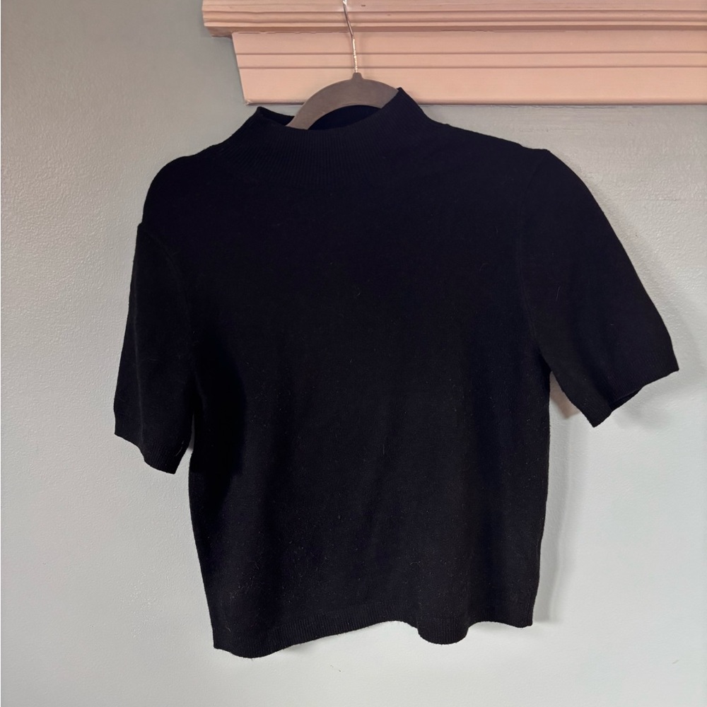 a new day Black Short Sleeve Top